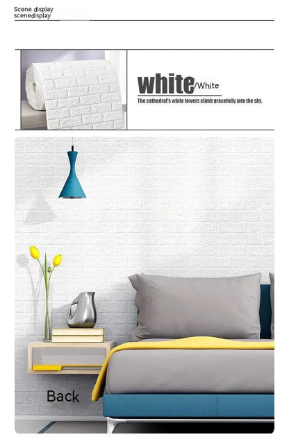 Self-Adhesive 3D Brick Wallpaper Panels