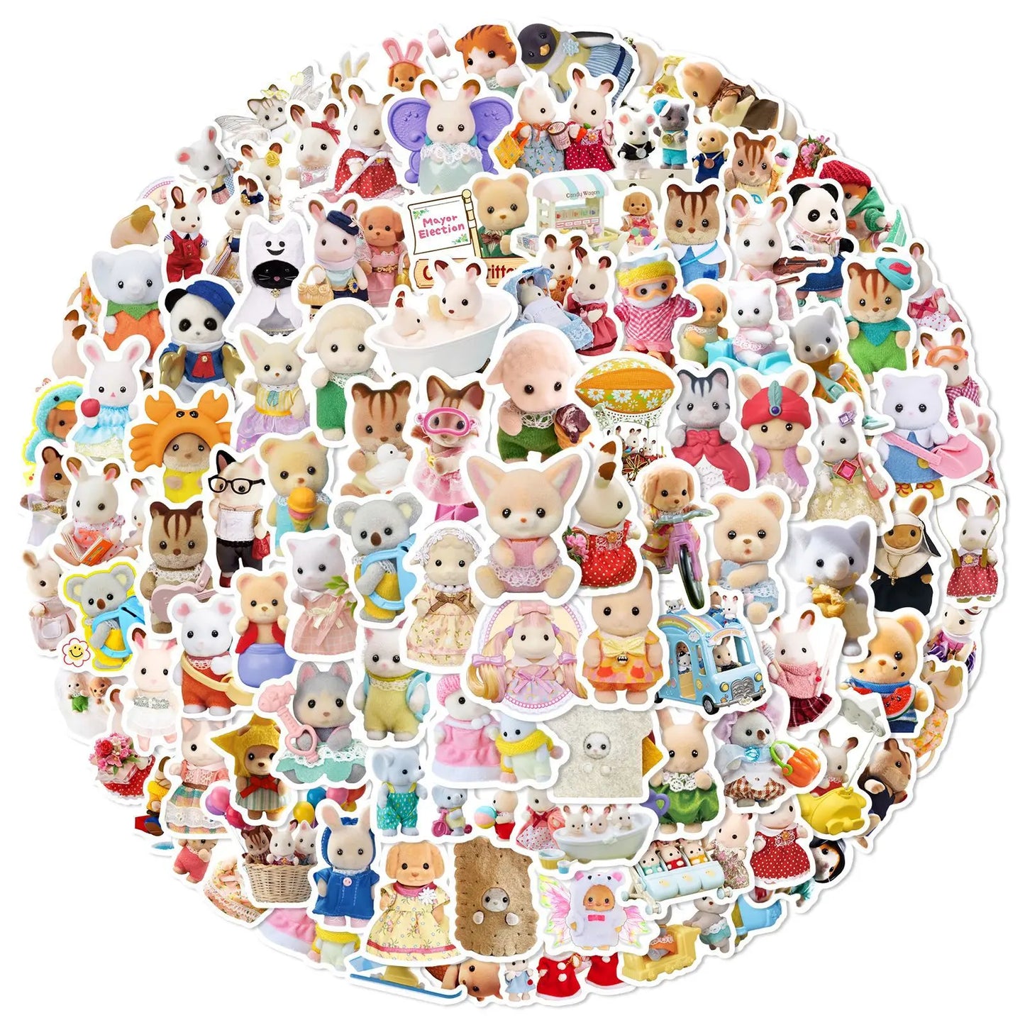 DIY Calico Critters Stickers