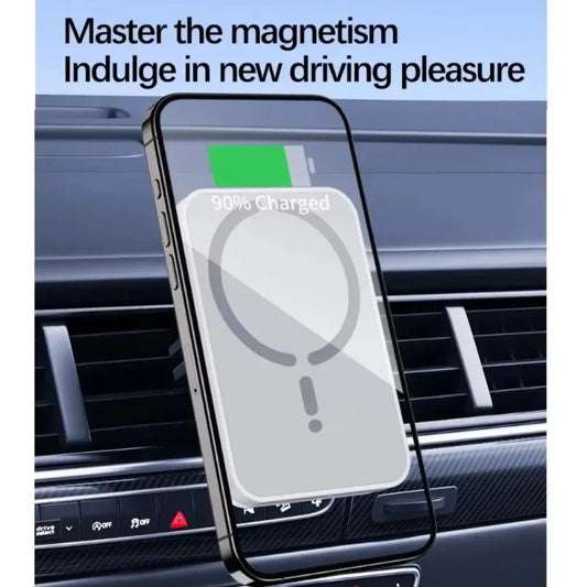 Magnetic Car Phone Holder & 30W MagSafe Wireless Charger