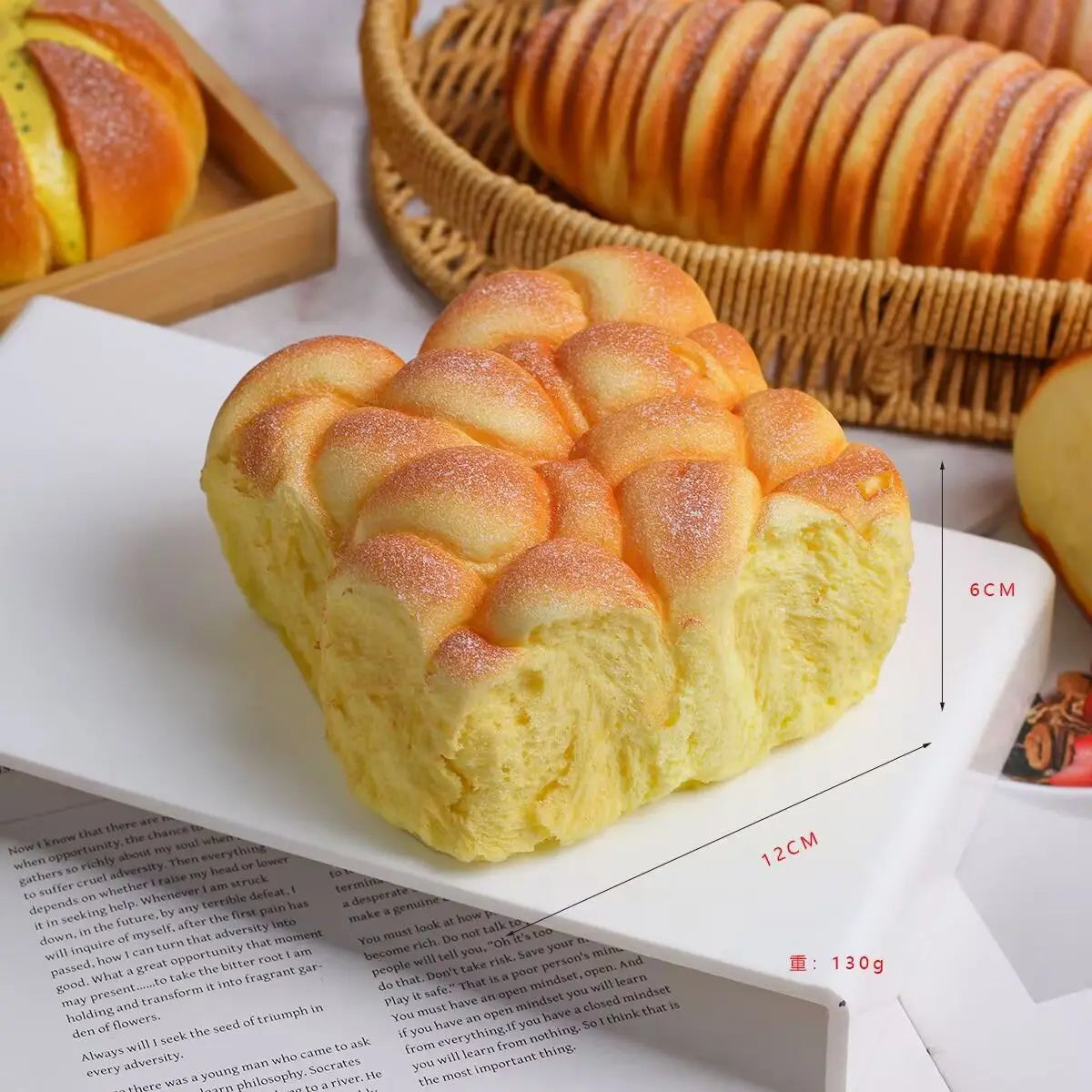 Bread Squishy Fidget Toy