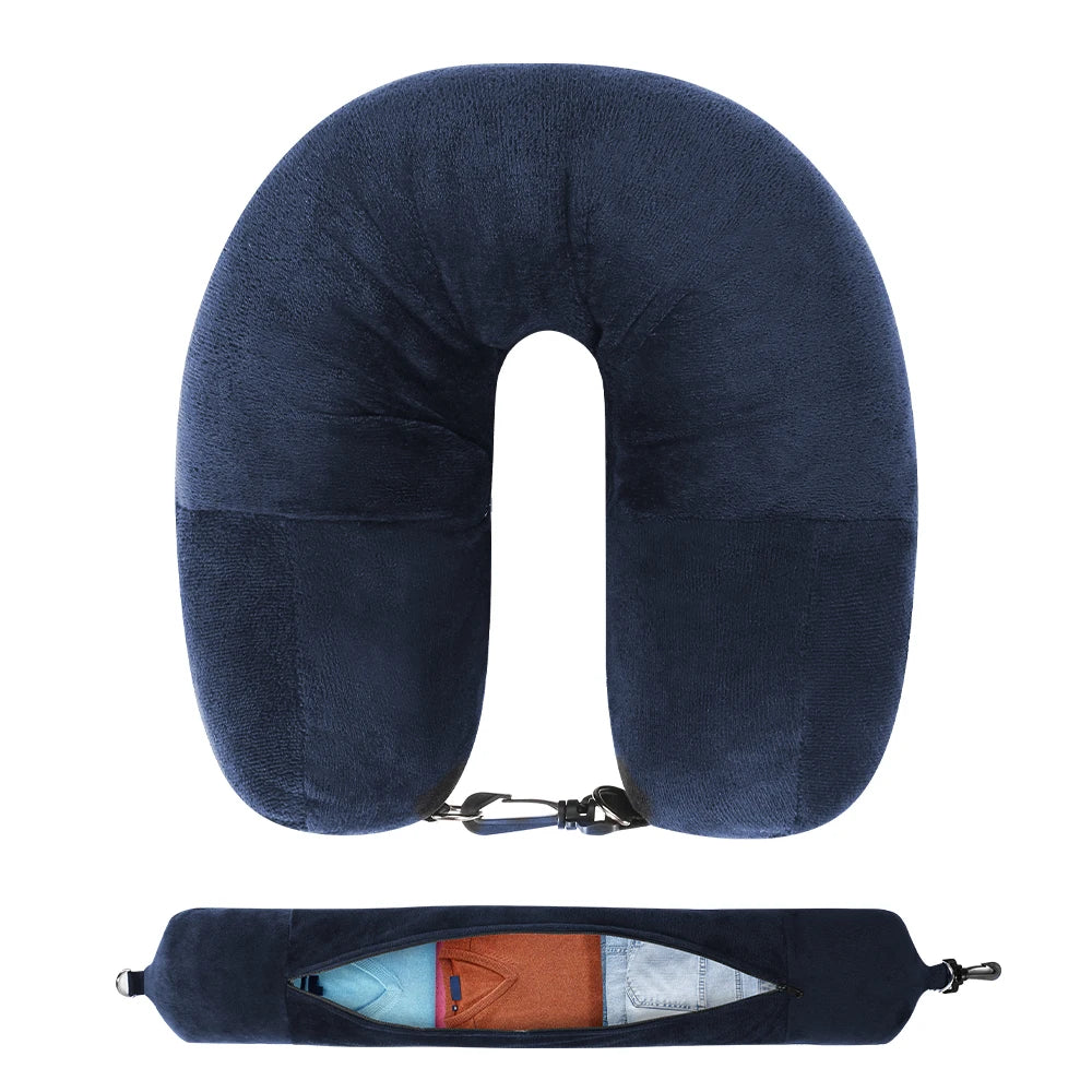 Innovative Fillable U-Shape Travel Neck Pillow