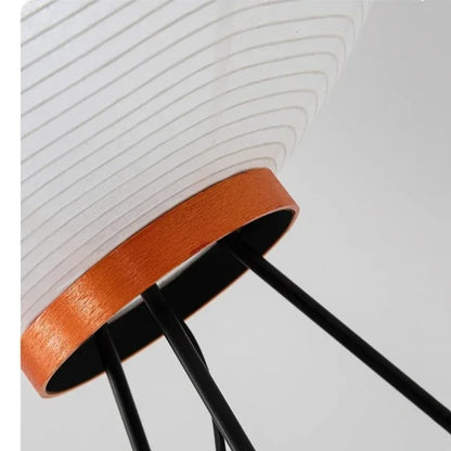 Japanese Wabi Sabi Rice Paper Standing Lamp
