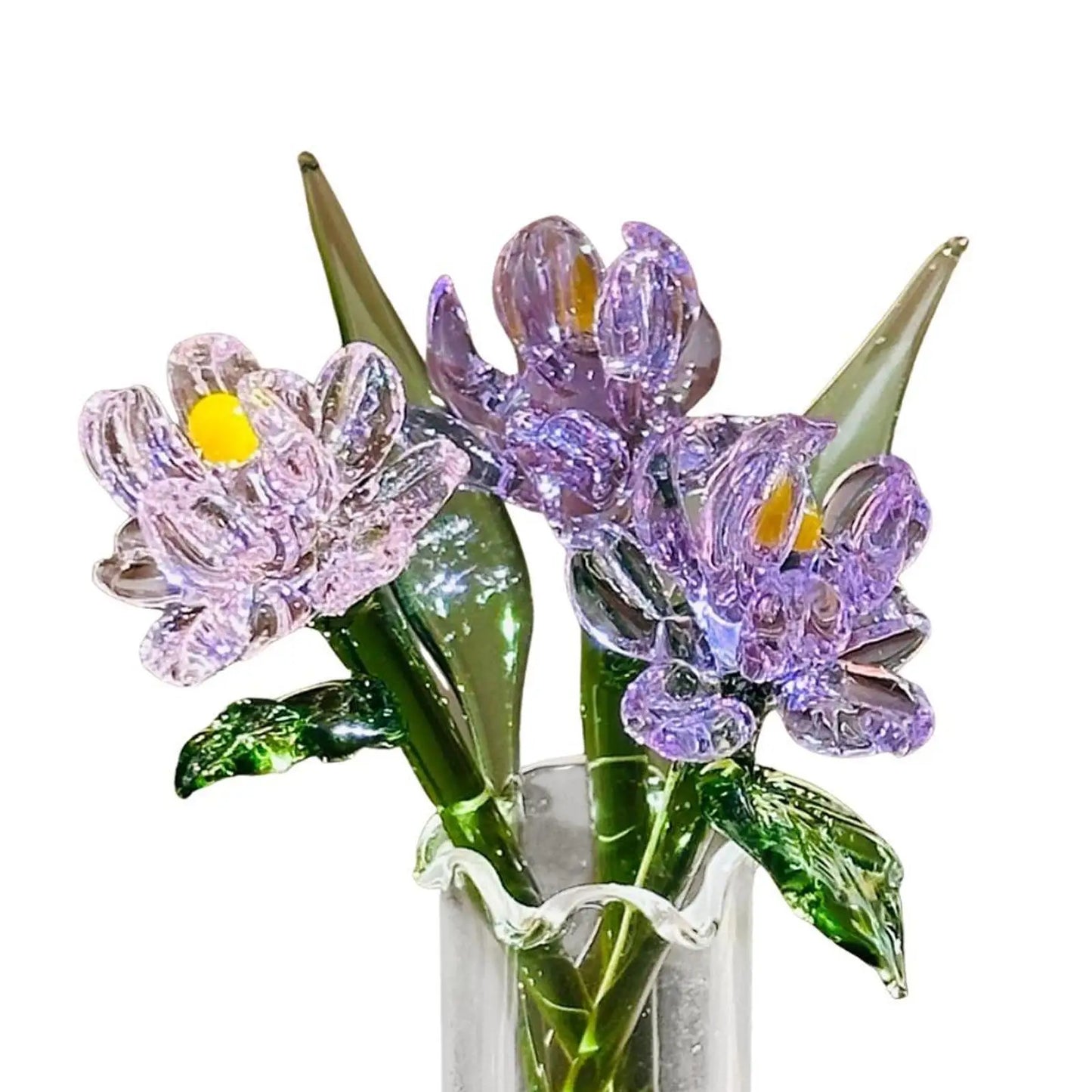 Eternal Glass Flower Bouquet in Vase