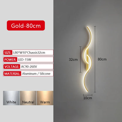 Modern Dimmable LED Bar Wall Lamp