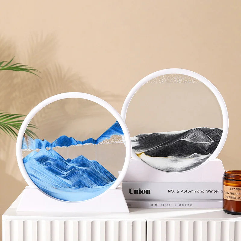 Deep Sea Moving Sand Art Glass Picture
