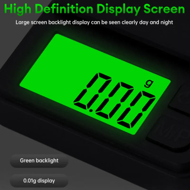 Precision Digital Pocket Scale 1000g – Backlit LCD, Travel Size