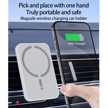 Magnetic Car Phone Holder & 30W MagSafe Wireless Charger