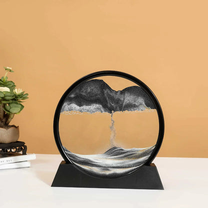 Deep Sea Moving Sand Art Glass Picture