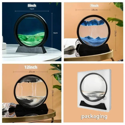 Deep Sea Moving Sand Art Glass Picture
