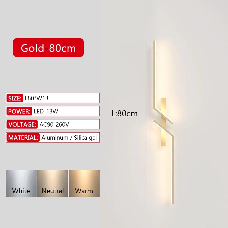 Modern Dimmable LED Bar Wall Lamp