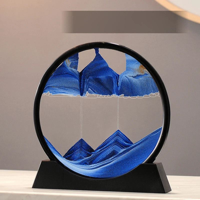Deep Sea Moving Sand Art Glass Picture