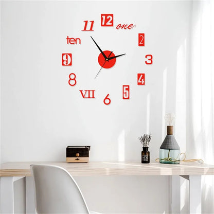Modern Acrylic 3D Glow Wall Clock