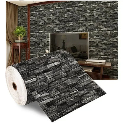 Self-Adhesive 3D Brick Wallpaper Panels