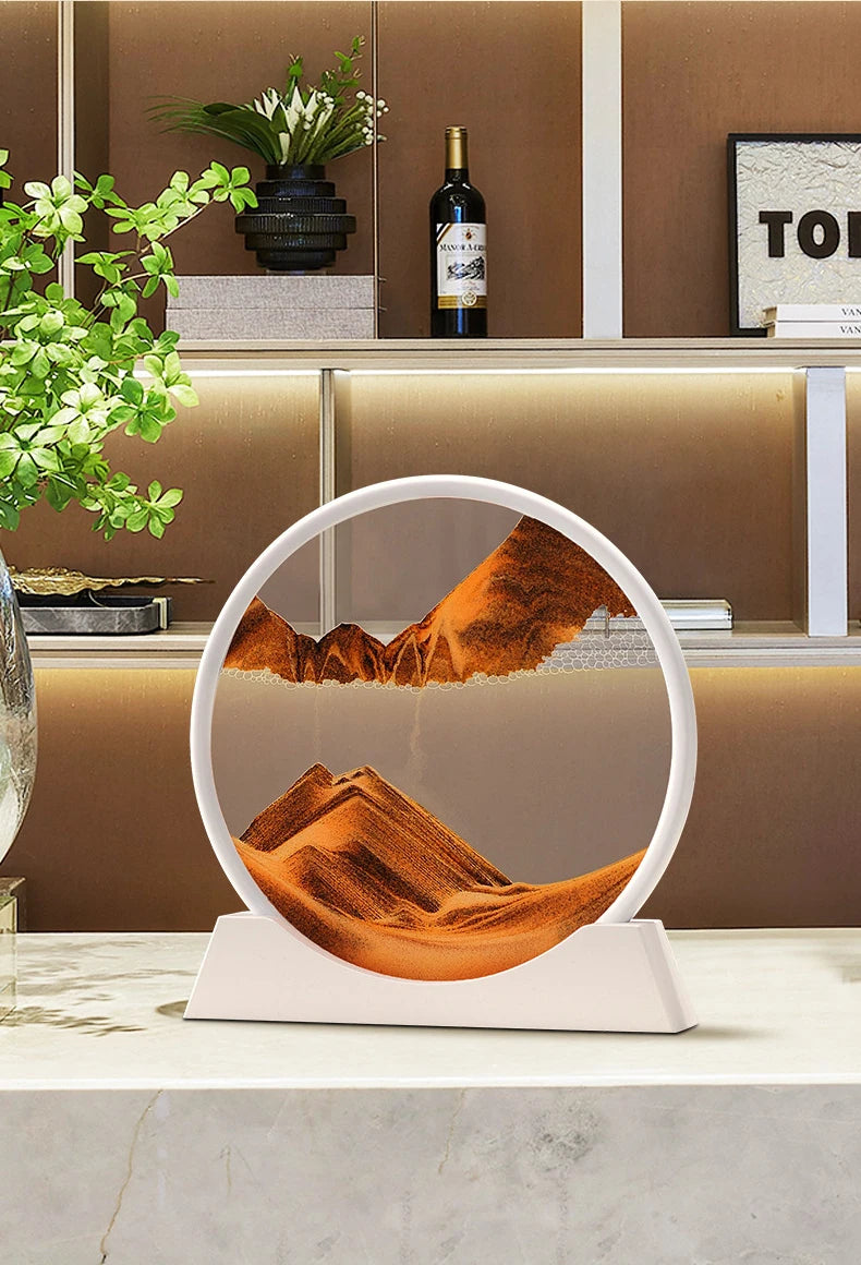 Deep Sea Moving Sand Art Glass Picture