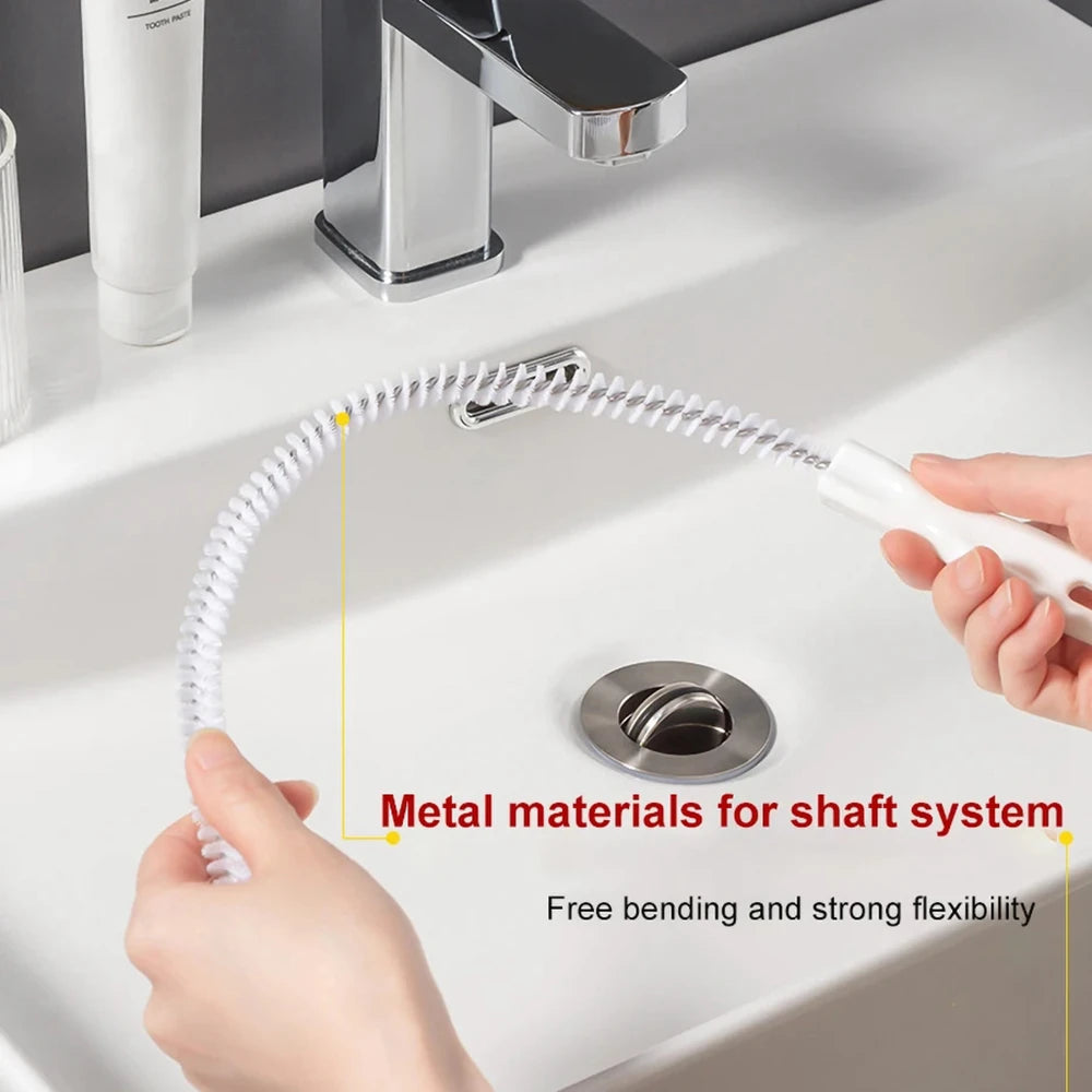 Flexible Drain Clog Remover & Sink Cleaning Brush