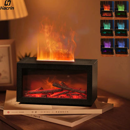 Fireplace Flame Humidifier & Aromatherapy Diffuser