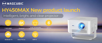 MAGCUBIC HY300 Pro 8K Android 14 Home Cinema Projector