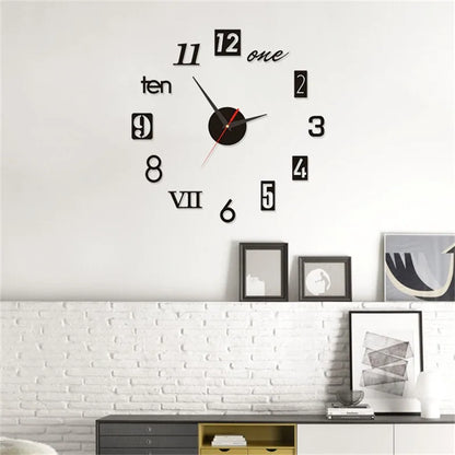 Modern Acrylic 3D Glow Wall Clock