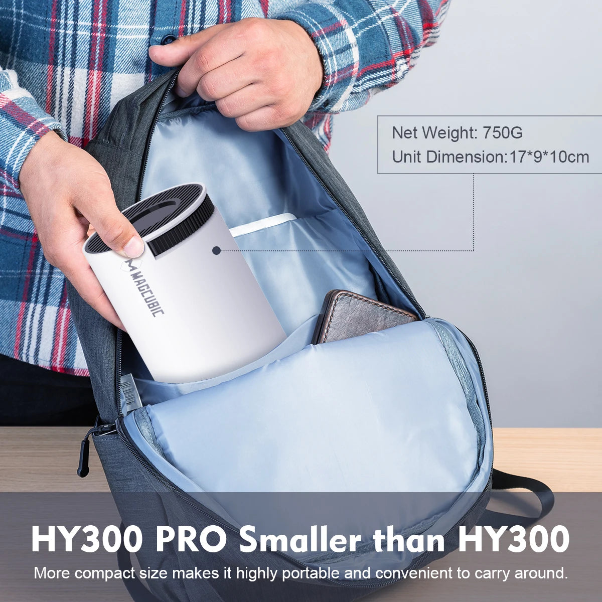 MAGCUBIC HY300 Pro 8K Android 14 Home Cinema Projector