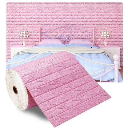 Self-Adhesive 3D Brick Wallpaper Panels