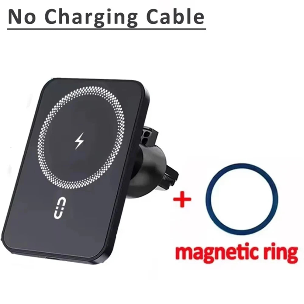 Magnetic Car Phone Holder & 30W MagSafe Wireless Charger