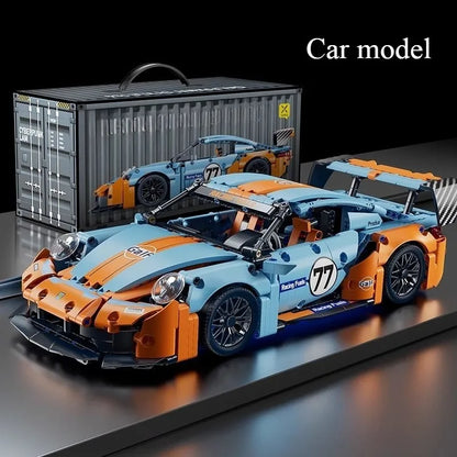 Technical Racing Sport Car Building Blocks