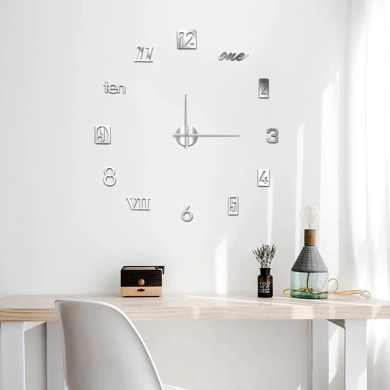 Modern Acrylic 3D Glow Wall Clock