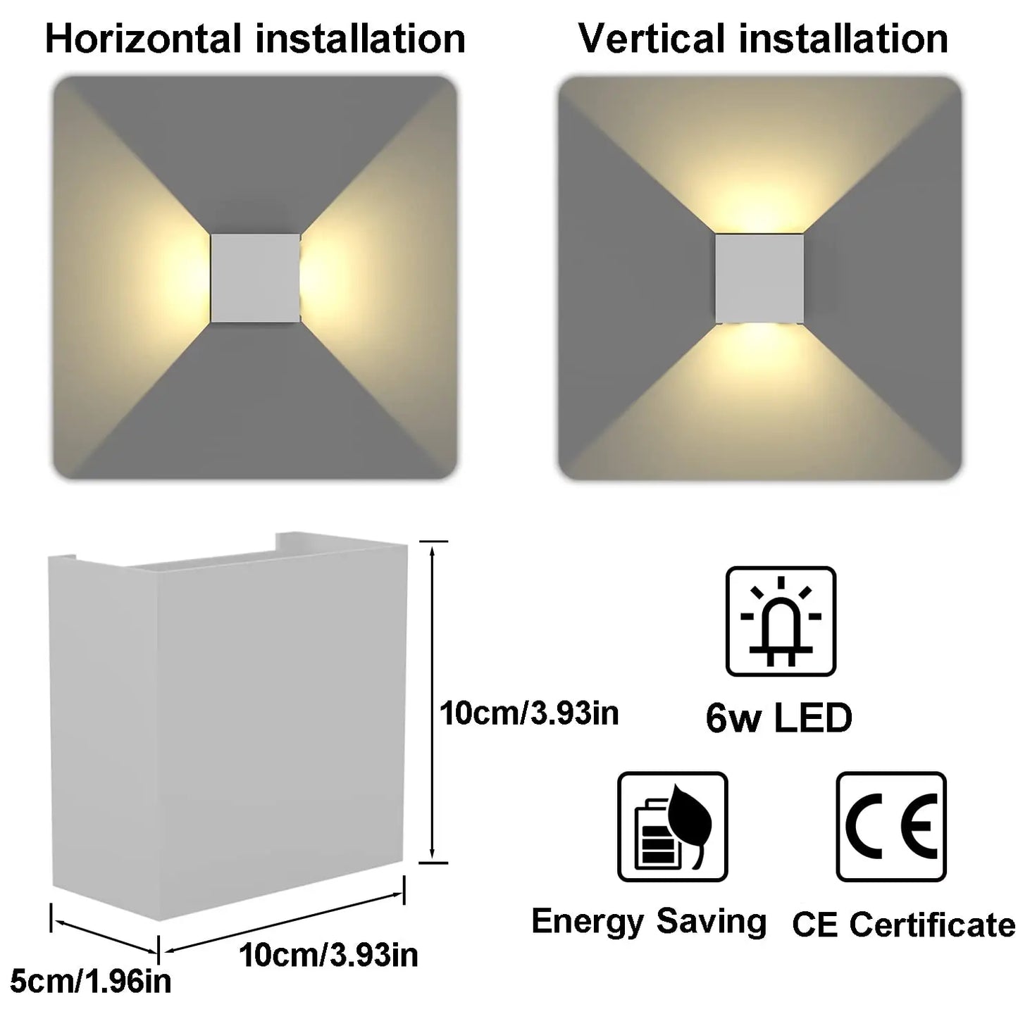 Modern Waterproof LED Wall Sconce Light