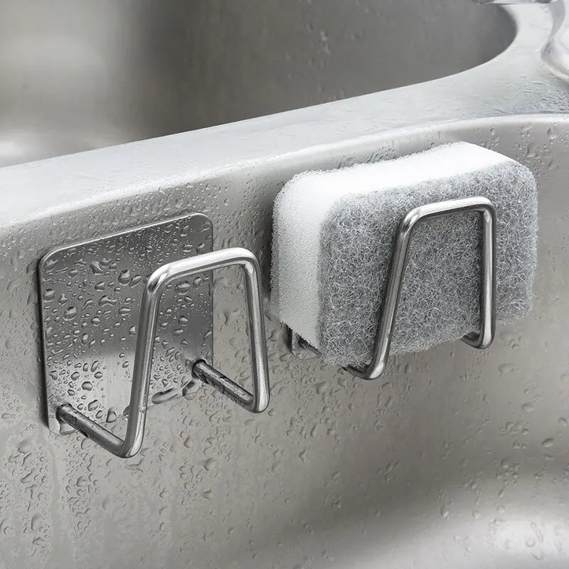 Stainless Steel Sink Organizer & Sponge Drain Rack