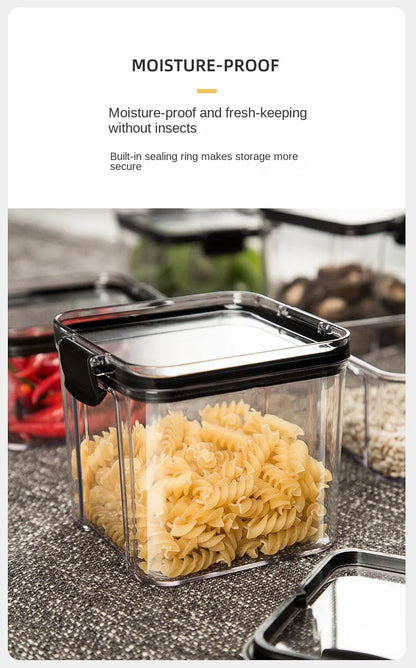 Sealed Kitchen Storage Jars & Grain Organizer Set