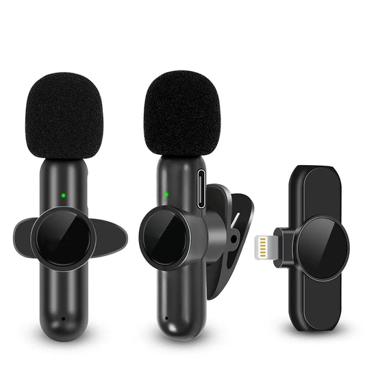 K61 Wireless Lavalier Mic for iPhone, Android & Laptop