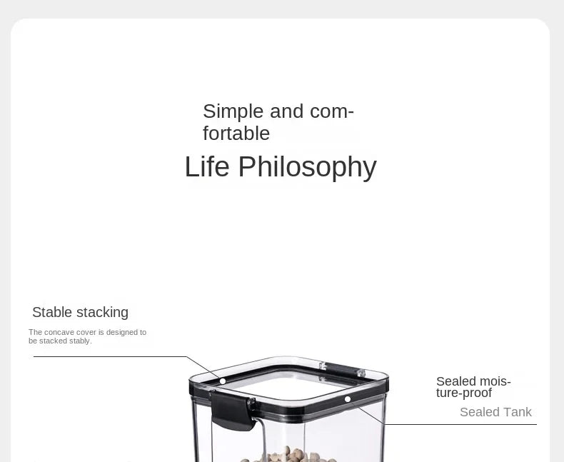 Sealed Kitchen Storage Jars & Grain Organizer Set