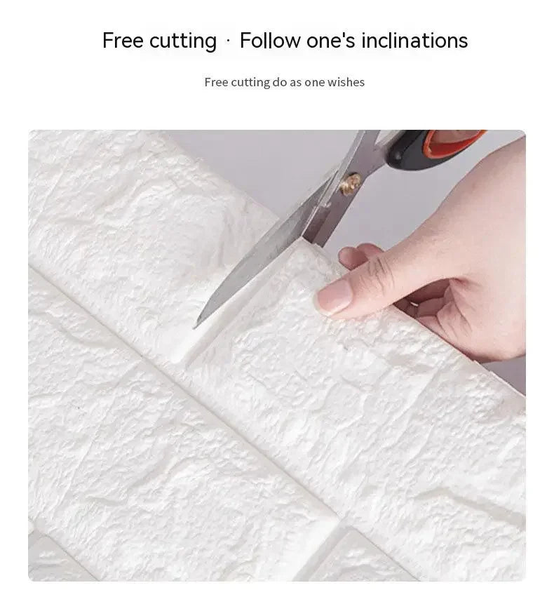 Self-Adhesive 3D Brick Wallpaper Panels
