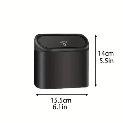 Mini Car Trash Can with Lid & 60 Bags