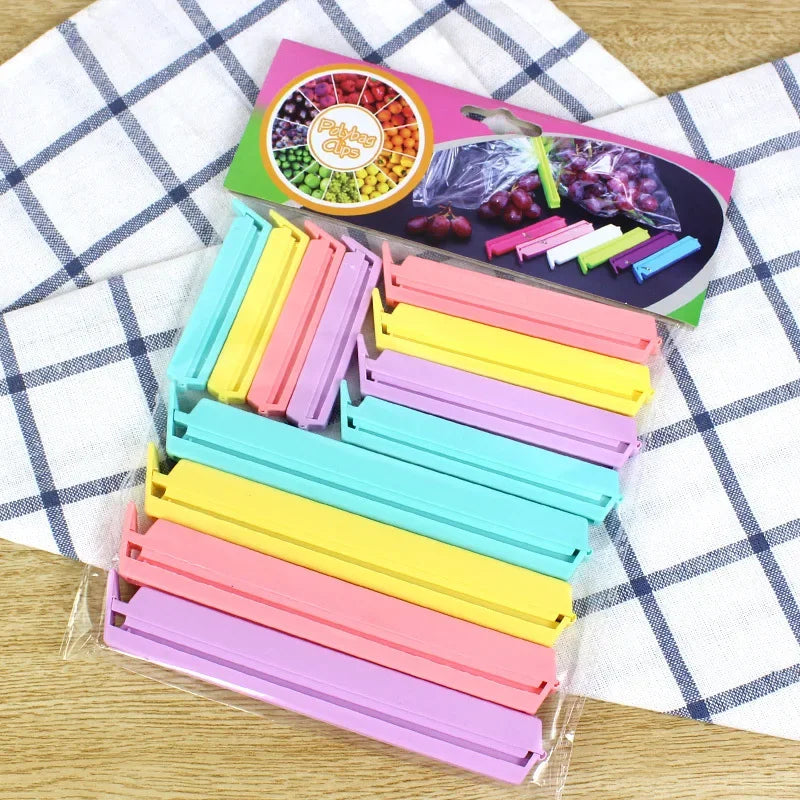 12pc Airtight Food Bag Clips – Leakproof & Dishwasher Safe