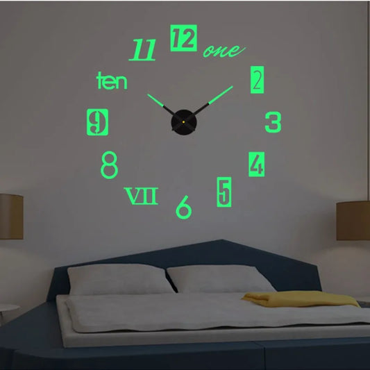 Modern Acrylic 3D Glow Wall Clock