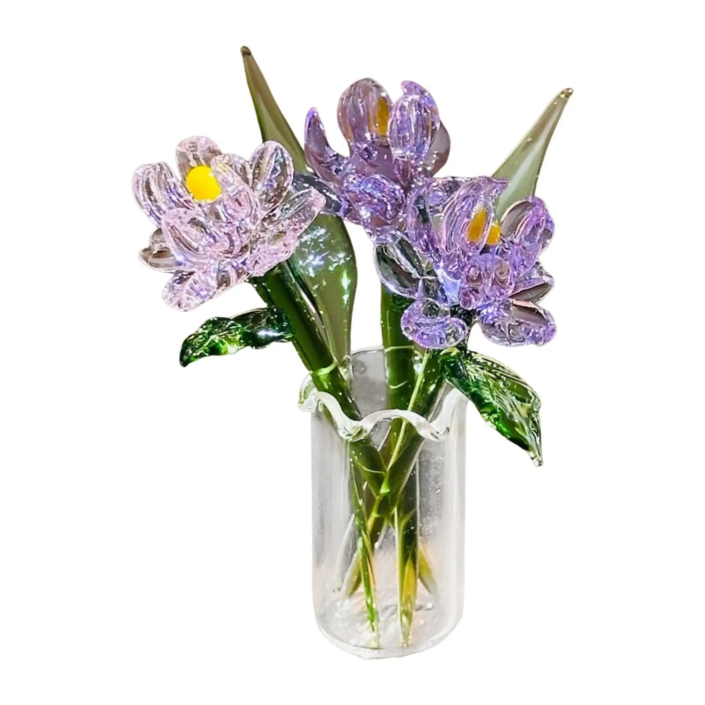 Eternal Glass Flower Bouquet in Vase