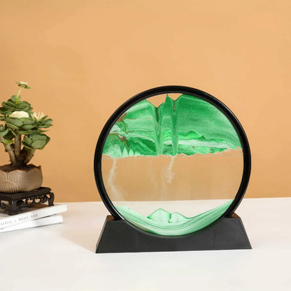 Deep Sea Moving Sand Art Glass Picture