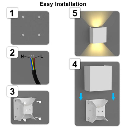 Modern Waterproof LED Wall Sconce Light