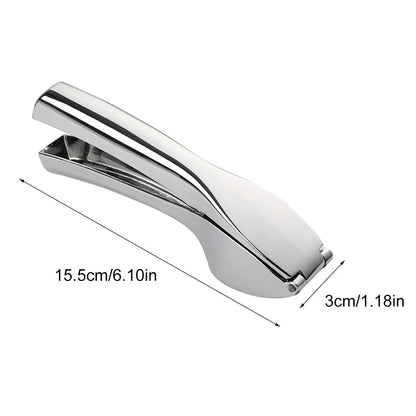 Easy Clean Stainless Steel Garlic Press Crusher