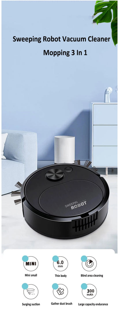 Smart Wireless Robot Vacuum & Mop 3-in-1 1500Pa