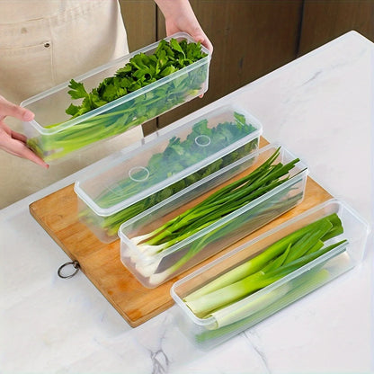 4pc Reusable Plastic Food Storage Containers for Fridge