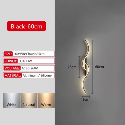 Modern Dimmable LED Bar Wall Lamp