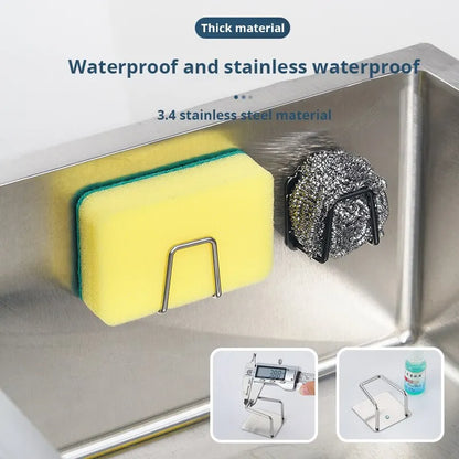 Stainless Steel Sink Organizer & Sponge Drain Rack