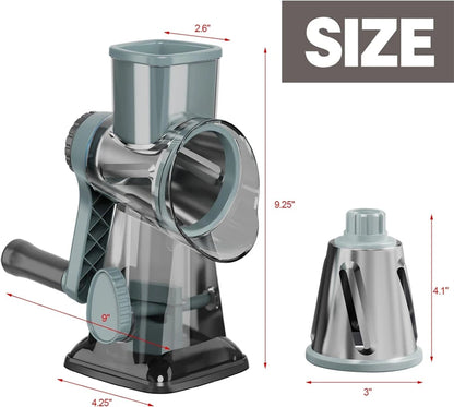 3-in-1 Rotary Grater Slicer & Shredder Set
