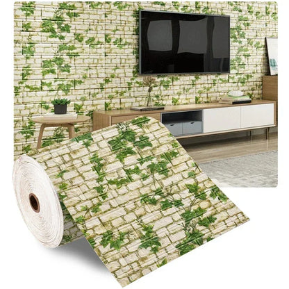 Self-Adhesive 3D Brick Wallpaper Panels