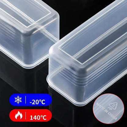 4pc Reusable Plastic Food Storage Containers for Fridge