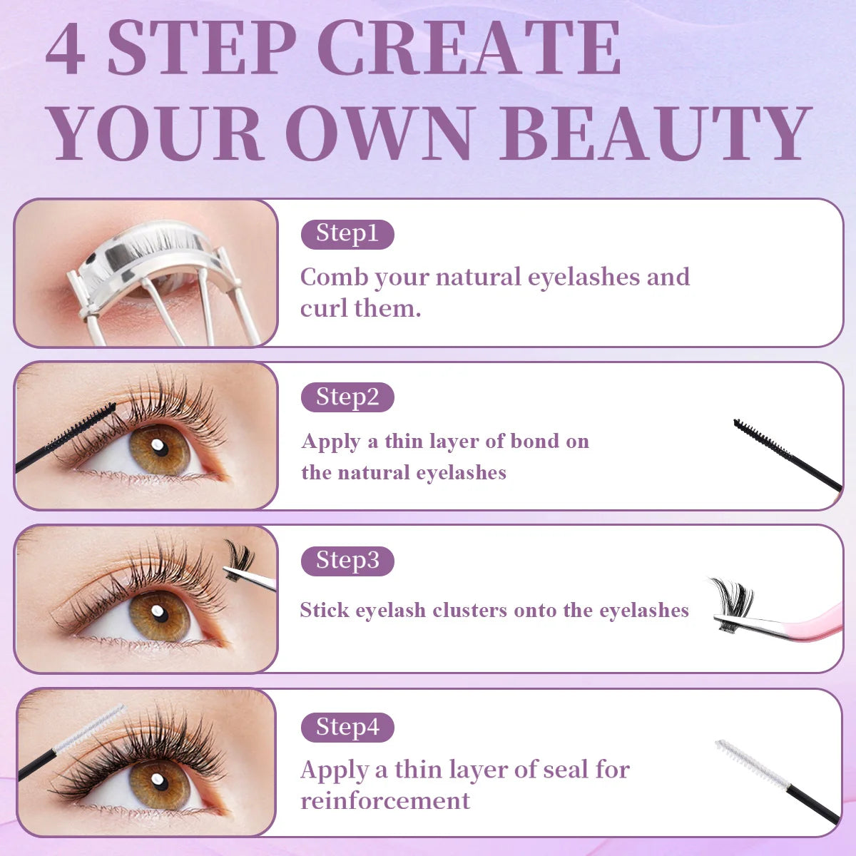Eyelash Glue and Seal for Eyelash