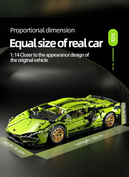Sport Car 1280PCS Model Building Blocks City