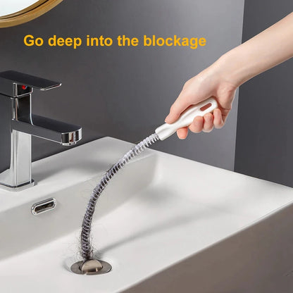 Flexible Drain Clog Remover & Sink Cleaning Brush